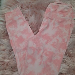 All Fenix pink marble leggings size small